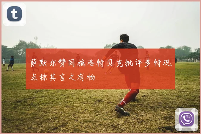 萨默尔赞同施洛特贝克批评多特观点称其言之有物